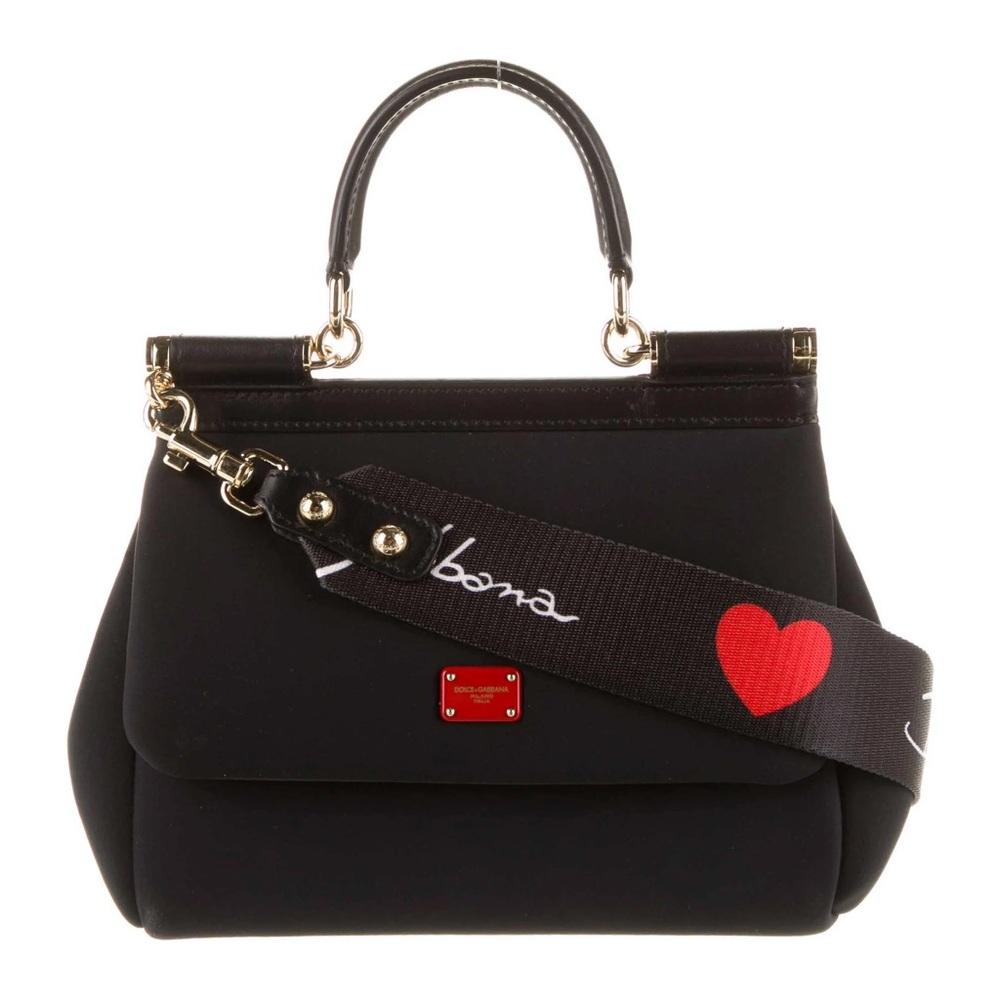 Authentic Dolce & Gabbana Neoprene Small Miss Sicily Bag